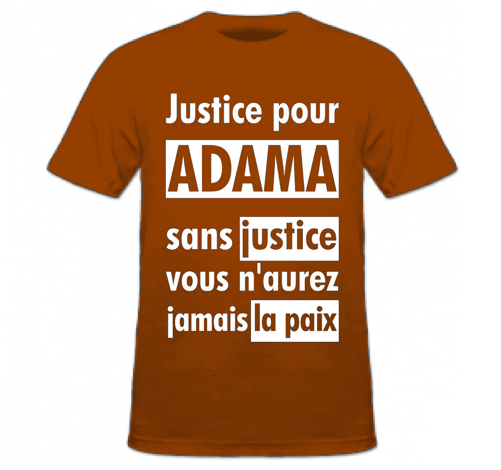 T-shirt Justice Adama terracotta
